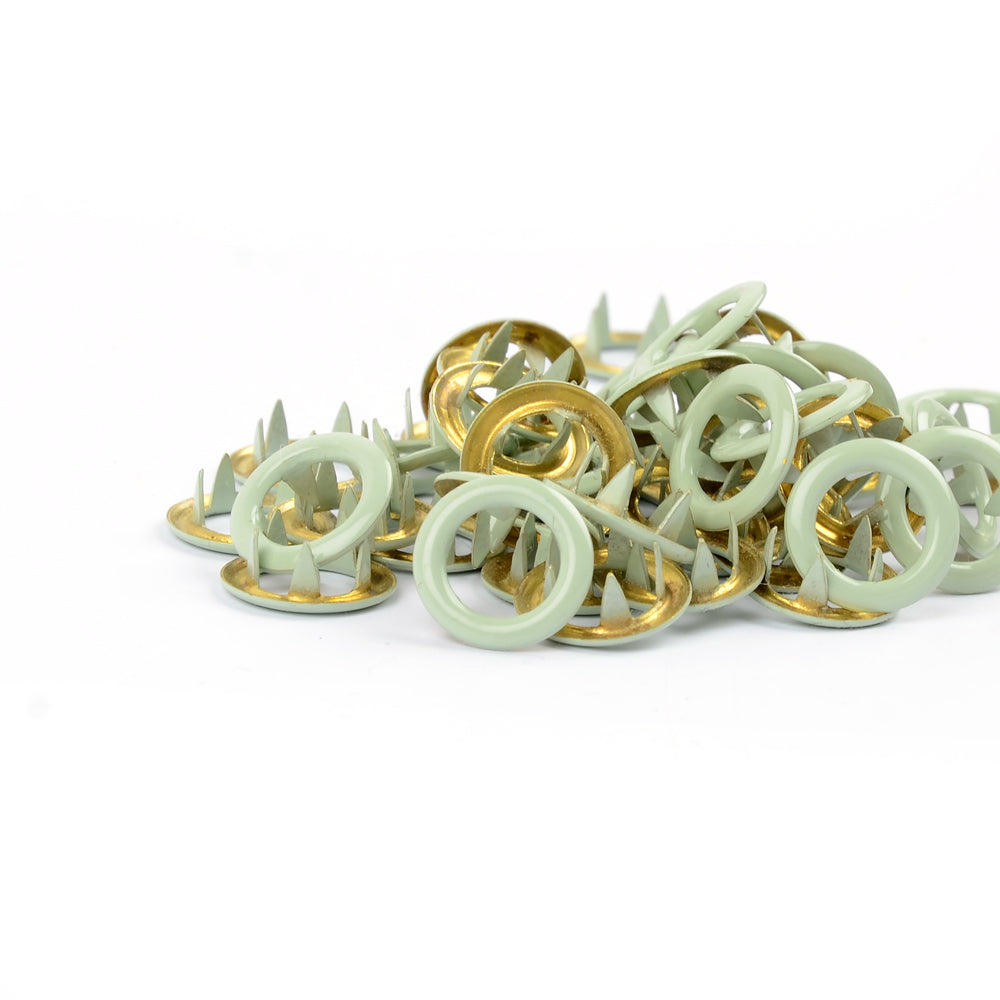 Kovové druky Jersey do oblečení - 11 mm - Sage