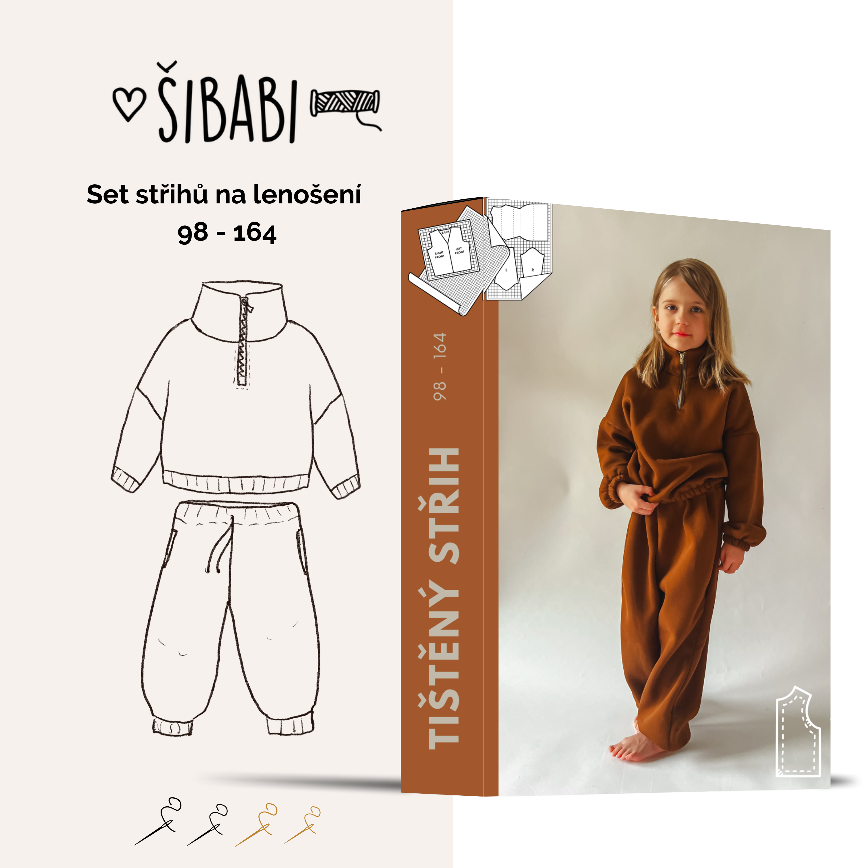 Střih na dětskou teplákovou soupravu Play