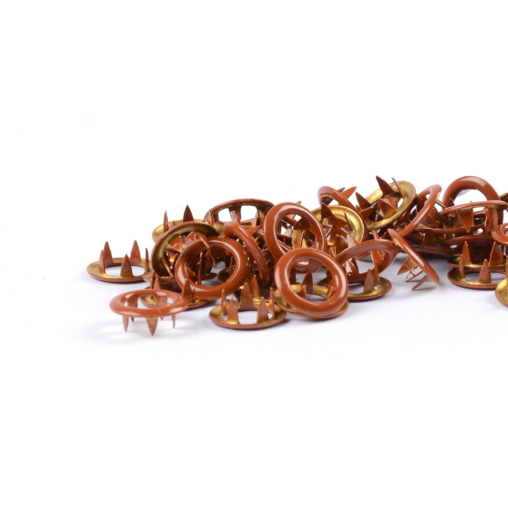 Kovové druky Jersey do oblečení - 11 mm - Pecan