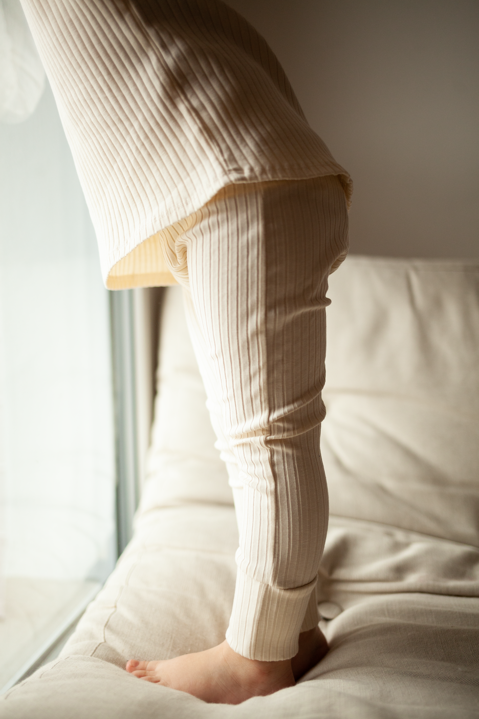 PDF střih na dětské legíny s nápletem na nohavicích "Chandler", 98 - 164