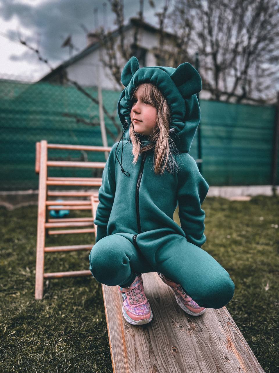 Dětský overal s kapucí a oušky "New York" - PDF střih, fotonávod a video