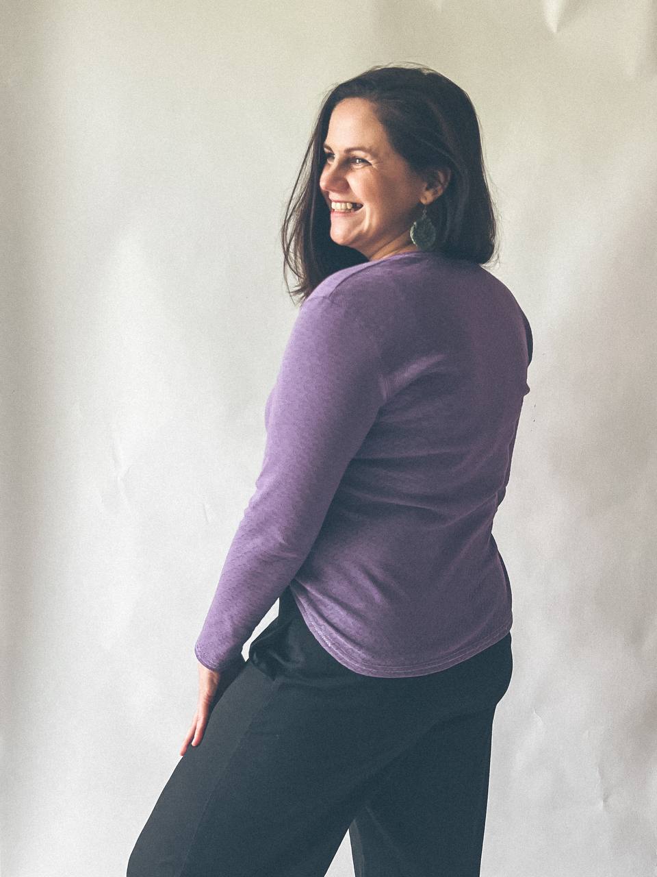 Dámské tričko s dlouhým rukávem "LARRY" XS 4XL - PDF střih