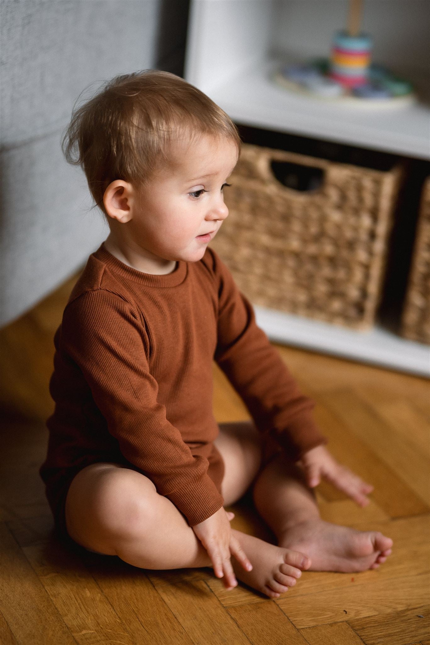 Střih na dětské body s rozepínáním na rameni "Baby" 50 -98 - Šibabi.cz