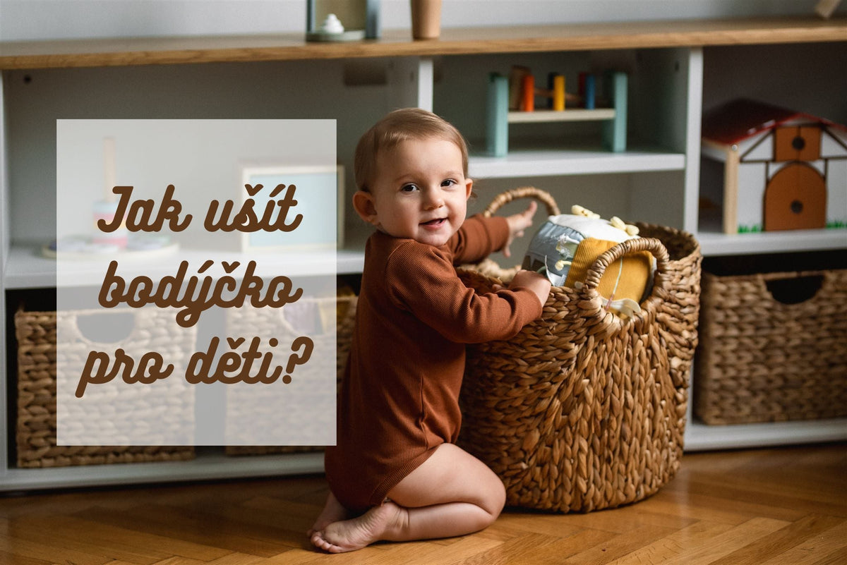Jak ušít bodýčko pro děti - zapínání na rameni - Šibabi.cz