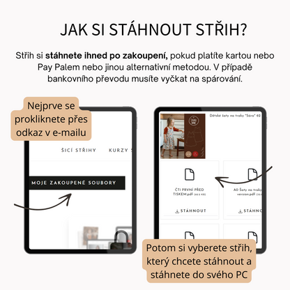 PDF střih na dětské legíny na traky s vysokým pasem "El paso" 56 - 92