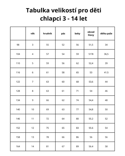 PDF střih na dětské legíny s nápletem na nohavicích "Chandler", 98 - 164