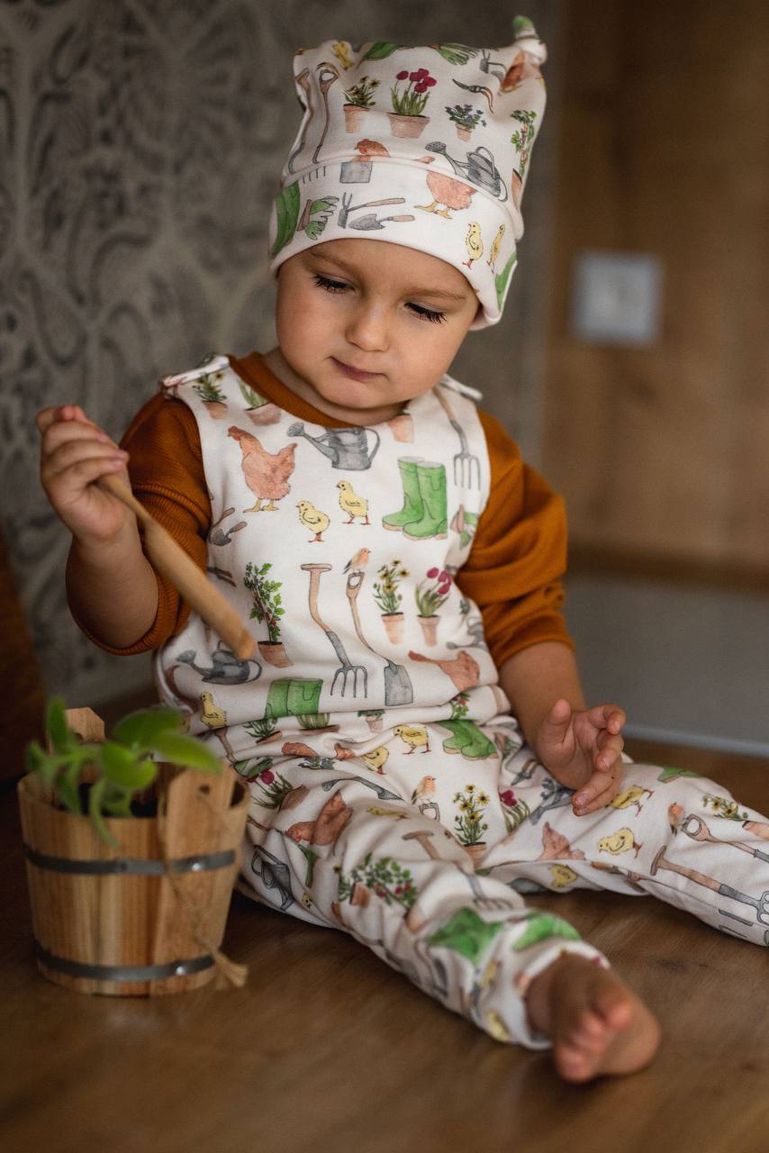 Papírový střih na dětský romper "Olli" - 62 - 92