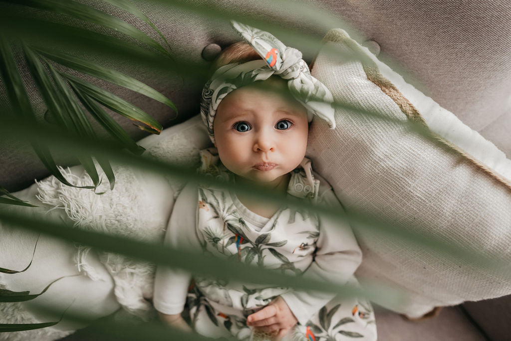 Set střihů na šaty, čelenku a body Little Sarah