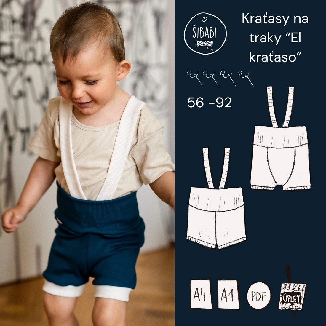 Střih na dětské kraťasy/šortky "El kraťaso"! - Šibabi.cz