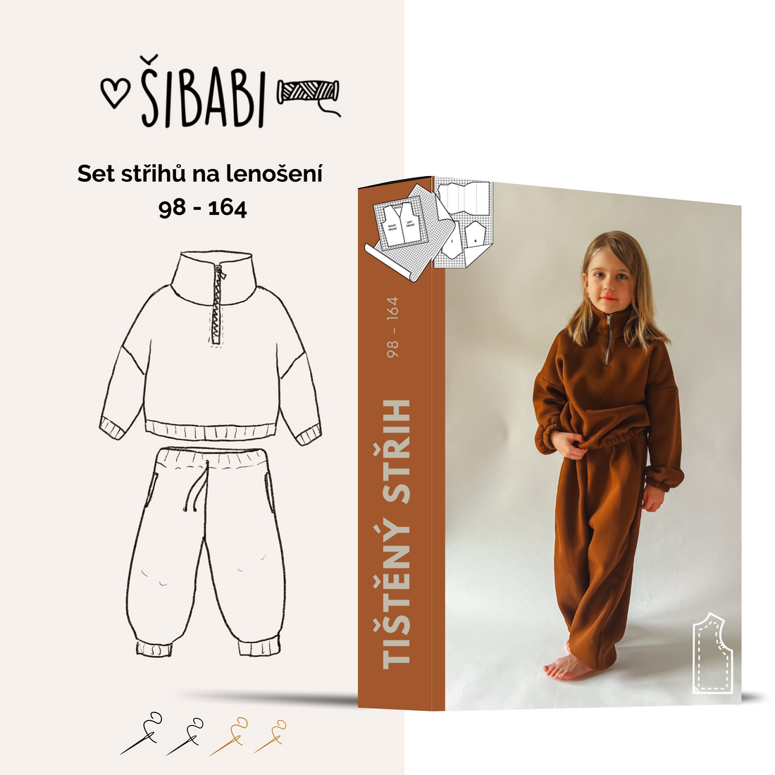 Střih na dětskou  teplákovou soupravu Play