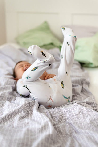 Rose Baby Romper Sewing Pattern with Zipper