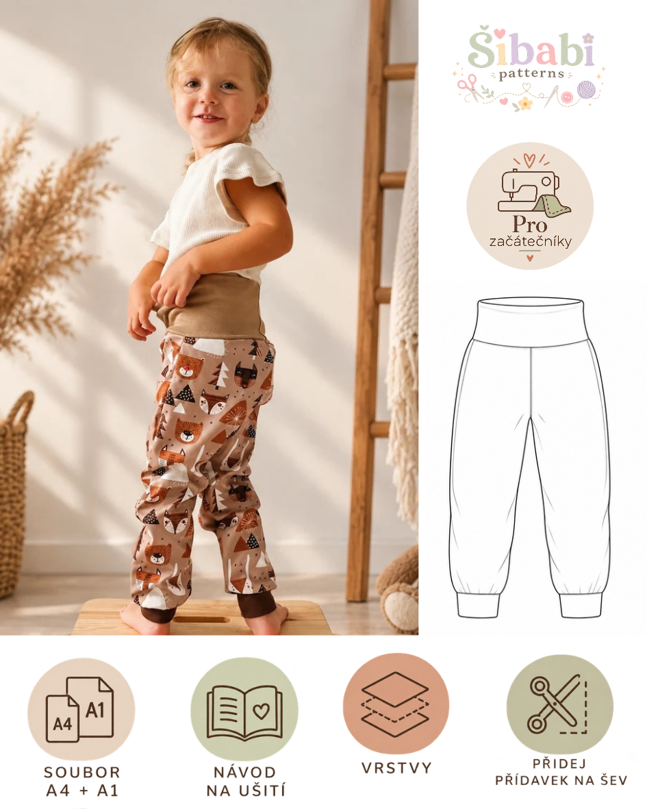 Easy Softshell/Outdoor Kids Pants Pattern