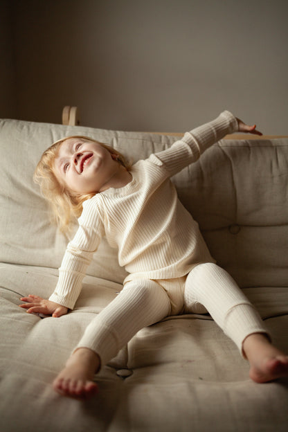 PDF střih na dětské legíny s nápletem na nohavicích "Chandler", 98 - 164