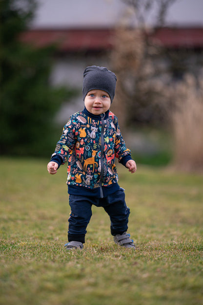 Papírový střih na dětskou mikinu se stojáčkem "Little Rock" 62 - 128