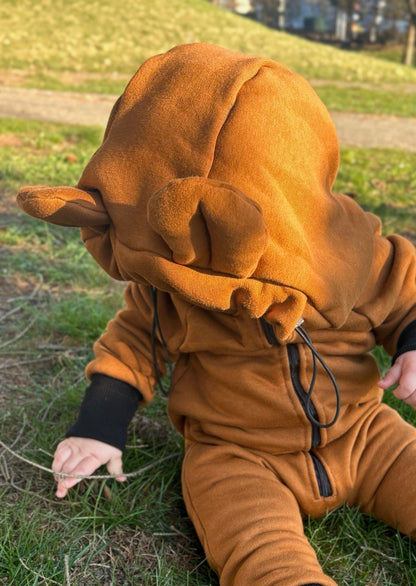 Dětský overal s kapucí a oušky "New York" - PDF střih, fotonávod a video