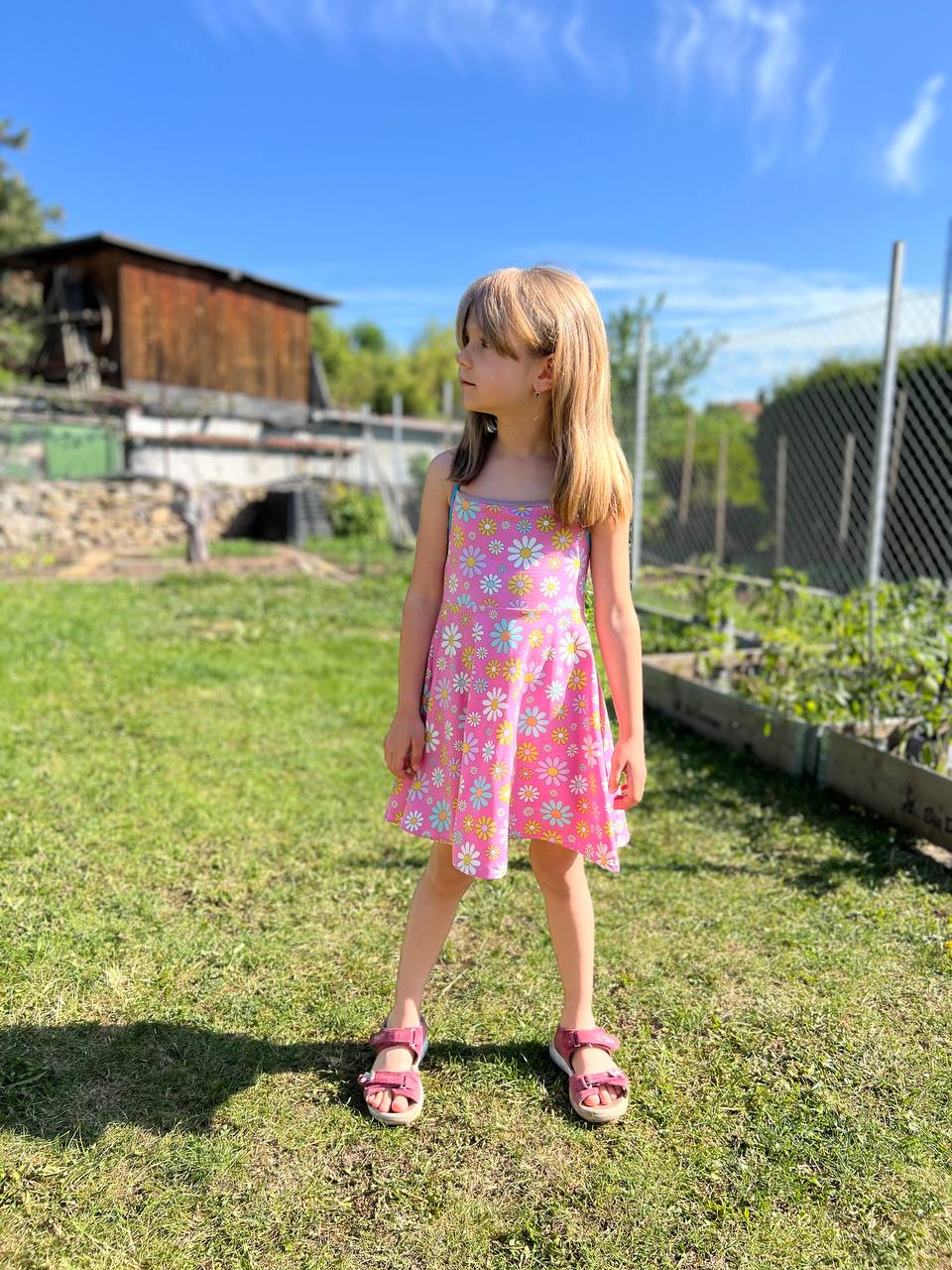 Dívčí šaty na zavazování s odhalenými zády "Molly" 74 - 164 - PDF střih