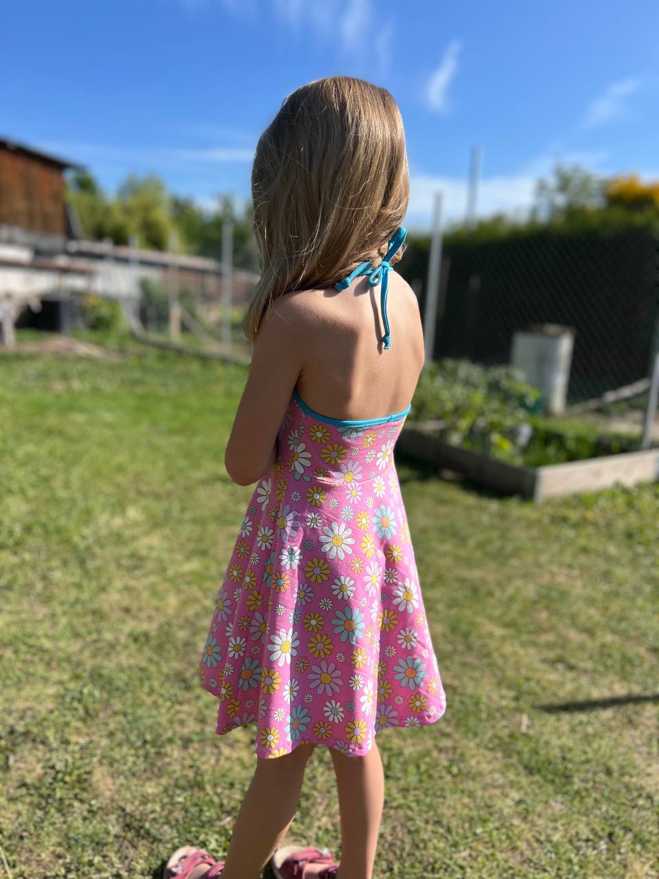 Dívčí šaty na zavazování s odhalenými zády "Molly" 74 - 164 - PDF střih