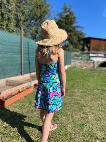 Dívčí šaty na zavazování s odhalenými zády "Molly" 74 - 164 - PDF střih