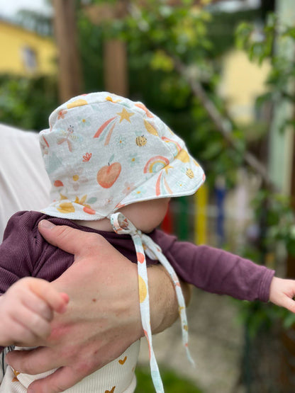 Dětská čepice s kšiltem a krytem krku proti slunci "Jacob" PDF střih