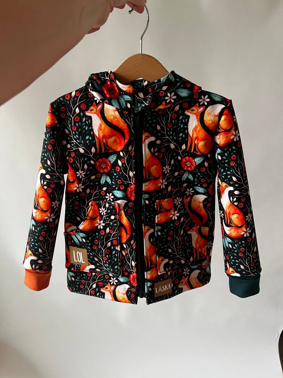 Papírový střih na dětskou softshellovou bundu "EASY" - 80-152