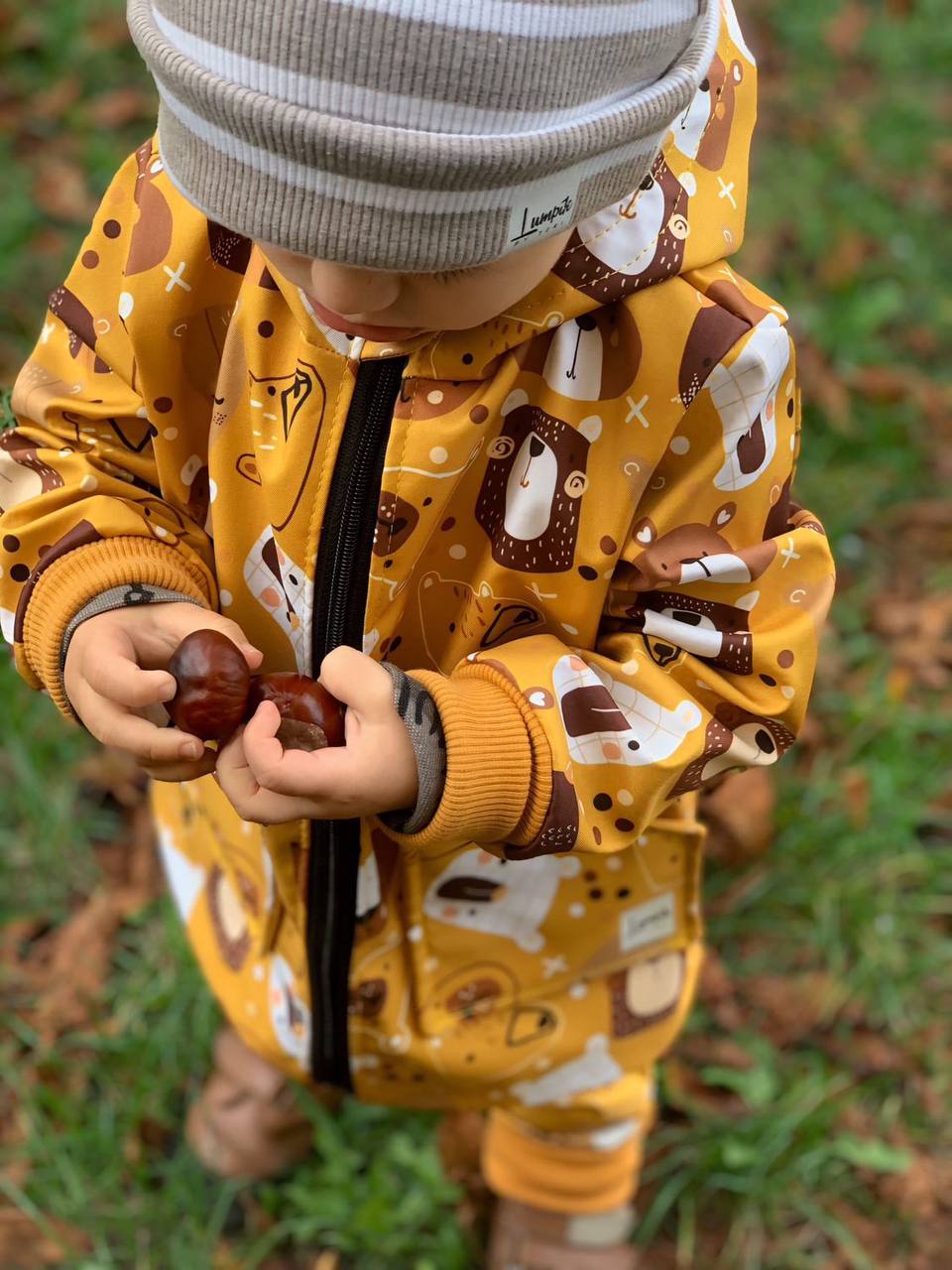 Papírový střih na dětskou softshellovou bundu "EASY" - 80-152
