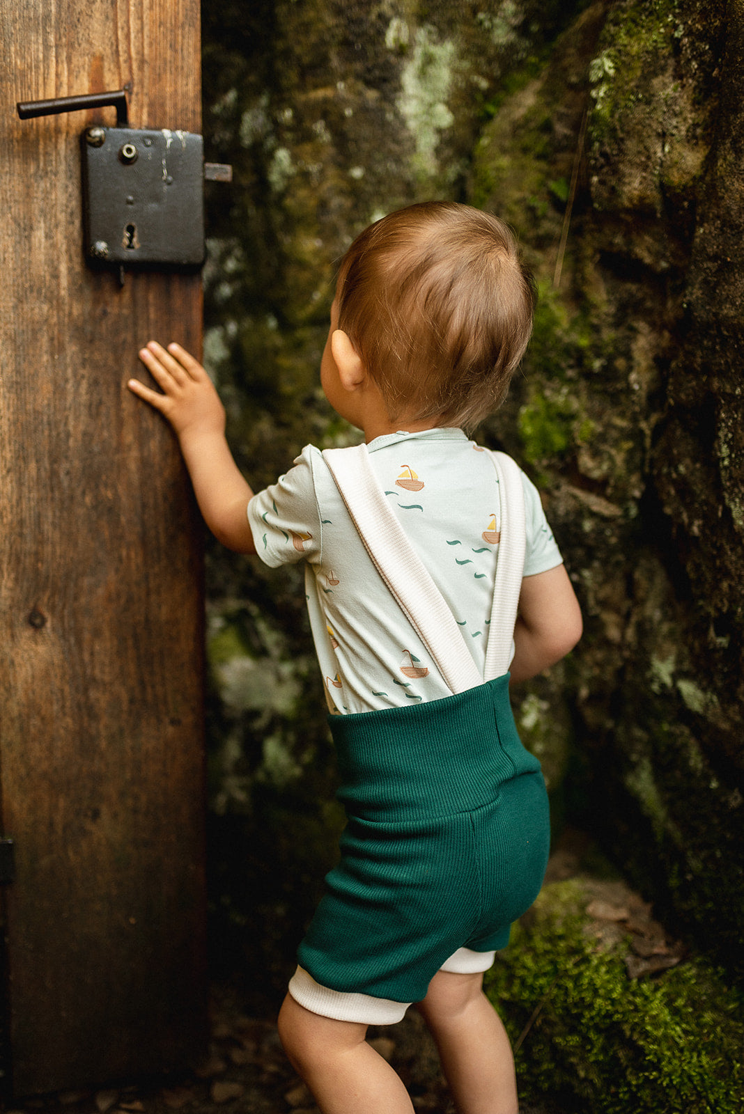 PDF střih na dětské kraťasy na traky s vysokým pasem "El kraťaso" 56 - 92