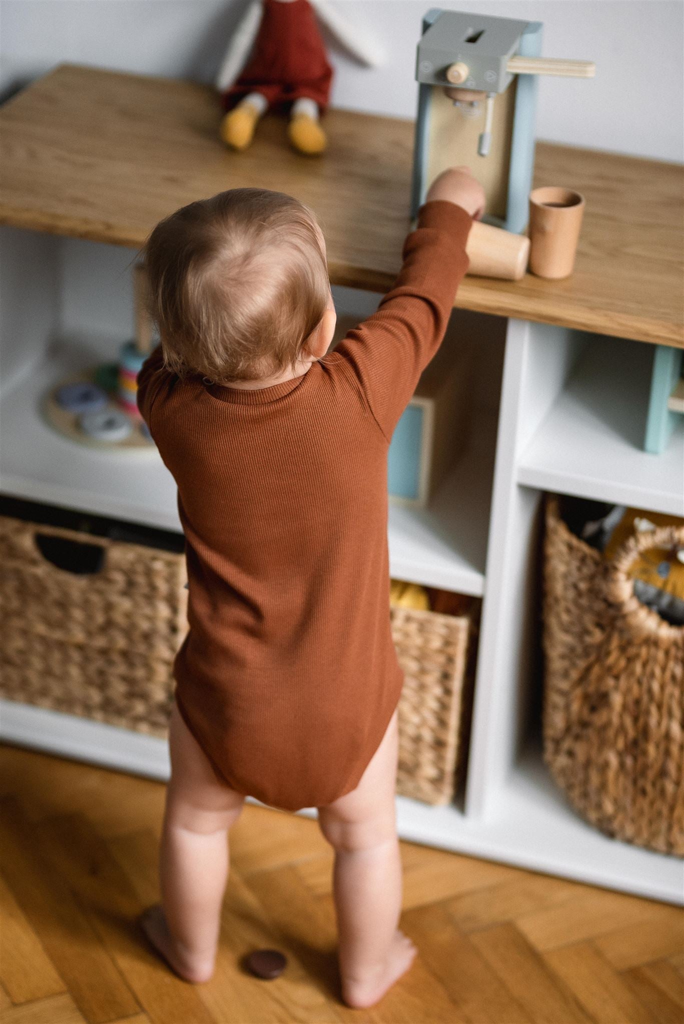 Střih na dětské body s rozepínáním na rameni "Baby" 50 -98 - Šibabi.cz