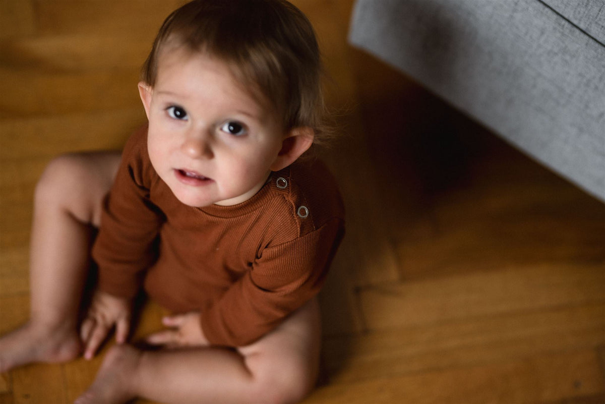 Střih na dětské body s rozepínáním na rameni "Baby" 50 -98 - Šibabi.cz