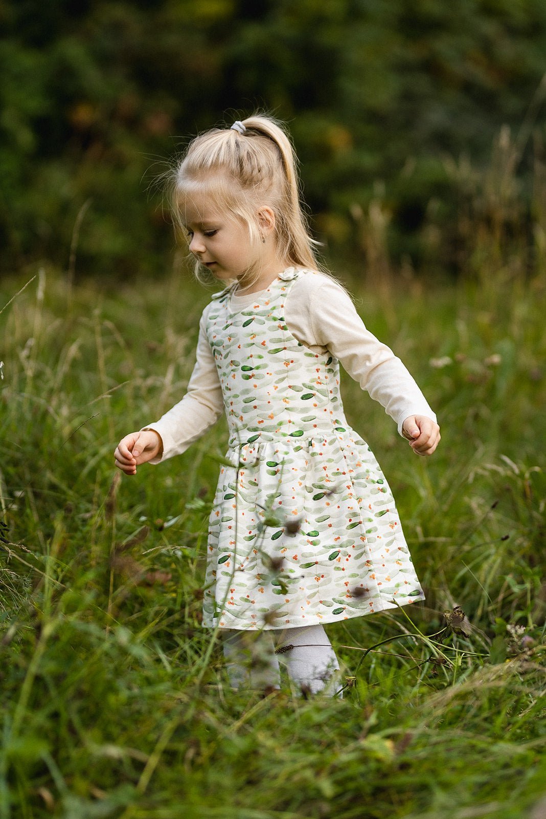 Střih na dětské šaty na traky "Sára" - 62 - 116 - Šibabi.cz