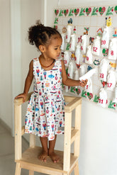 Střih na dětské šaty na traky "Sára" - 62 - 116 - Šibabi.cz